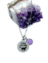 Load image into Gallery viewer, Crazy Cat Lady 3-in-1 Necklace (Stainless Steel)