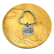 Load image into Gallery viewer, Personalized "Our First Christmas as Mr. & Mrs." Keychain
