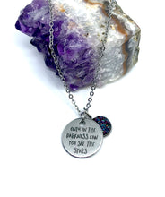 Load image into Gallery viewer, “Only in the Darkness can you see the Stars” 3-in-1 Necklace (Stainless Steel)