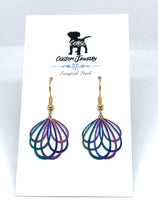 Load image into Gallery viewer, Rainbow Petal Drop Earrings