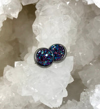 Load image into Gallery viewer, 8mm Mystic Druzy Studs