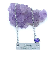 Load image into Gallery viewer, Family Bracelet with One Birthstone (Stainless Steel)