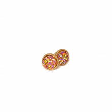 Load image into Gallery viewer, 8mm Orange Creamsicle Druzy Studs