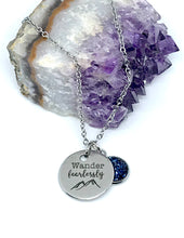 Load image into Gallery viewer, “Wander Fearlessly” 3-in-1 Necklace (Stainless Steel)