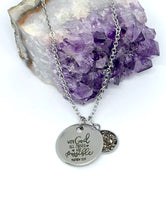 Load image into Gallery viewer, “With God All Things Are Possible” 3-in-1 Necklace (Stainless Steel)