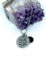 Load image into Gallery viewer, “Faith over Fear” 3-in-1 Necklace (Stainless Steel)