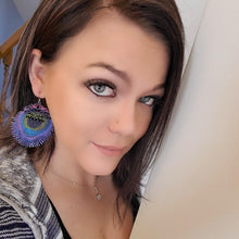 Load image into Gallery viewer, Peacock Drop Earrings (Surgical Steel)