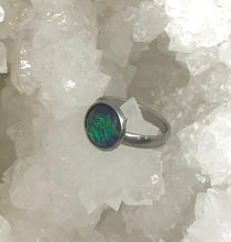 Load image into Gallery viewer, 10mm Aurora Borealis Ring (Stainless Steel) - Size 7 Only