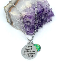Load image into Gallery viewer, "A great Coach is hard to find and impossible to forget" 3-in-1 Necklace (Stainless Steel)