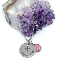 Load image into Gallery viewer, “Enjoy the Journey” 3-in-1 Necklace (Stainless Steel)