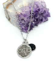 Load image into Gallery viewer, SISTER Word Collage 3-in-1 Necklace (Stainless Steel)