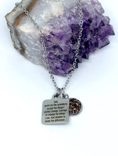 Load image into Gallery viewer, Serenity Prayer 3-in-1 Necklace (Stainless Steel)
