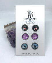 Load image into Gallery viewer, Pere David Deer 10mm Stud Trio (Stainless Steel)