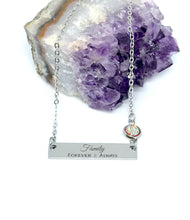 Load image into Gallery viewer, Family Necklace with One Birthstone (Stainless Steel)