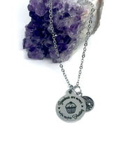 Load image into Gallery viewer, “Grandmas are moms” 3-in-1 Necklace (Stainless Steel)