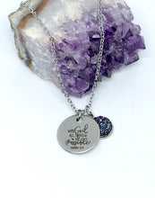 Load image into Gallery viewer, “With God All Things Are Possible” 3-in-1 Necklace (Stainless Steel)
