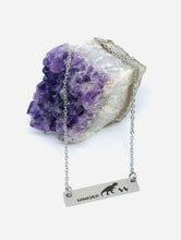 Load image into Gallery viewer, Mamasaur Necklace with Two Babies (Stainless Steel)