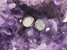Load image into Gallery viewer, 8mm White Druzy Studs