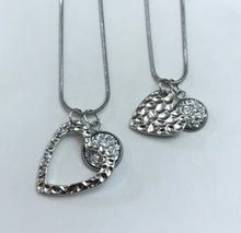 Load image into Gallery viewer, “One Love, One Heart” Mother-Daughter Necklace Set (Stainless Steel)