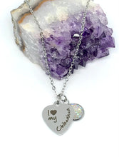 Load image into Gallery viewer, "I love my Chihuahua" 3-in-1 Necklace (Stainless Steel)