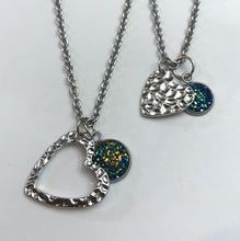 Load image into Gallery viewer, “One Love, One Heart” Mother-Daughter Necklace Set (Stainless Steel)