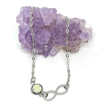 Load image into Gallery viewer, Infinity Birthstone Anklet (Stainless Steel)