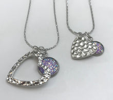 Load image into Gallery viewer, “One Love, One Heart” Mother-Daughter Necklace Set (Stainless Steel)