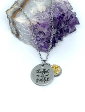 Load image into Gallery viewer, “Thankful & Grateful” 3-in-1 Necklace (Stainless Steel)