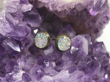 Load image into Gallery viewer, 8mm White Druzy Studs