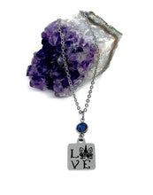 Load image into Gallery viewer, Unicorn Love Birthstone Necklace (Stainless Steel)