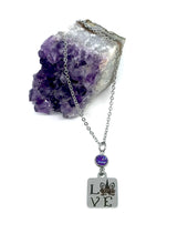 Load image into Gallery viewer, Unicorn Love Birthstone Necklace (Stainless Steel)
