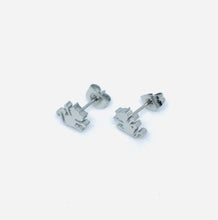 Load image into Gallery viewer, Scaredy Cat Studs (Stainless Steel)