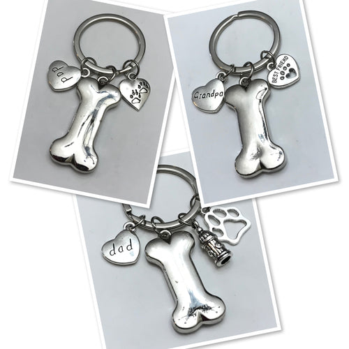 Dog Lover Keychain for Dads and Grandpas
