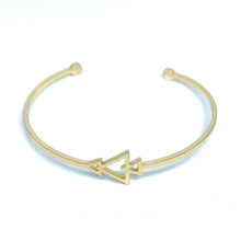 Load image into Gallery viewer, Geometric Cuff Bracelet (Stainless Steel)