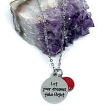 Load image into Gallery viewer, “Let Your Dreams Take Flight” 3-in-1 Necklace (Stainless Steel)
