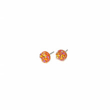 Load image into Gallery viewer, 8mm Orange Creamsicle Druzy Studs