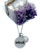 Load image into Gallery viewer, W🐾F 3-in-1 Necklace (Stainless Steel)
