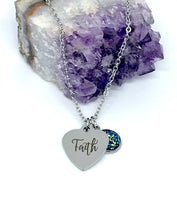 Load image into Gallery viewer, “Faith” 3-in-1 Necklace (Stainless Steel)