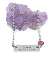 Load image into Gallery viewer, Family Bracelet with One Birthstone (Stainless Steel)