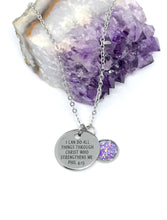 Load image into Gallery viewer, “I Can Do All Things Through Christ Who Strengthens Me” 3-in-1 Necklace (Stainless Steel)