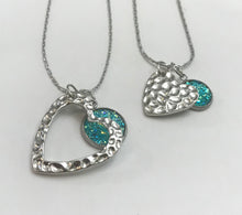 Load image into Gallery viewer, “One Love, One Heart” Mother-Daughter Necklace Set (Stainless Steel)
