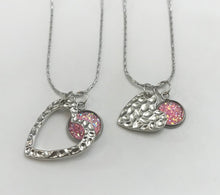 Load image into Gallery viewer, “One Love, One Heart” Mother-Daughter Necklace Set (Stainless Steel)