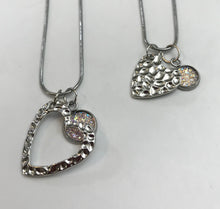 Load image into Gallery viewer, “One Love, One Heart” Mother-Daughter Necklace Set (Stainless Steel)