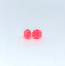 Load image into Gallery viewer, Floral Bouquet Studs in Vivid Pink (No Metal)