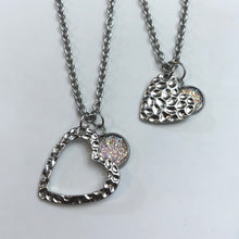 Load image into Gallery viewer, “One Love, One Heart” Mother-Daughter Necklace Set (Stainless Steel)