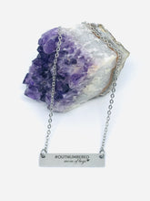 Load image into Gallery viewer, #OUTNUMBERED Mom of Boys Necklace (Stainless Steel)