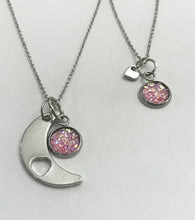 Load image into Gallery viewer, “Love You to the Moon and Back” Mother-Daughter Necklace Set (Stainless Steel)
