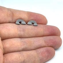 Load image into Gallery viewer, Silver Rainbow Studs