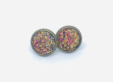 Load image into Gallery viewer, 10mm Karma Druzy Studs