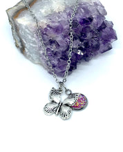 Load image into Gallery viewer, Fluttering Butterfly 3-in-1 Necklace (Stainless Steel)